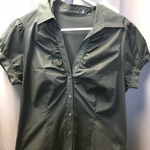 NWT The limited black button down top